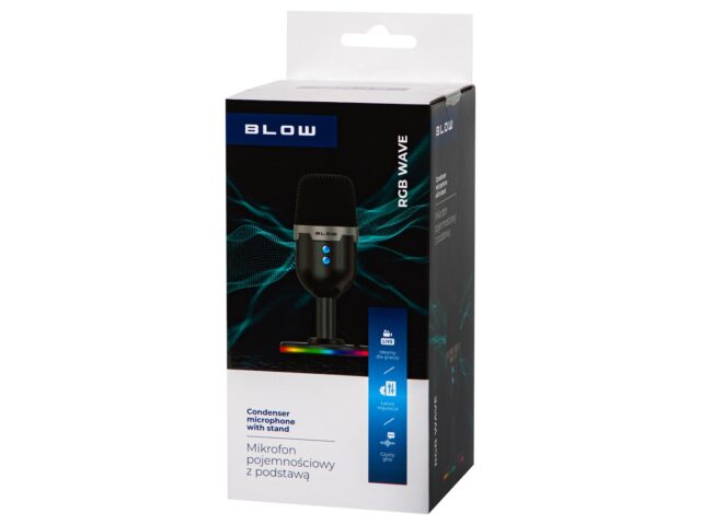 Studio microphone with BLOW LED stand - imagine 4