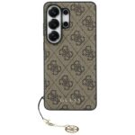 Case Guess 4G Classic Logo Charm MagSafe  for Samsung Galaxy S26 Ultra brown