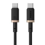 Baseus Dura Type C to Type C 100 W fast charging cable 1 m Black  Gold - imagine 4
