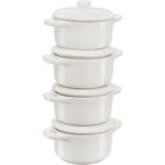 Staub Mini Cocotte Round  4 pcs. - 200 ml  ivory