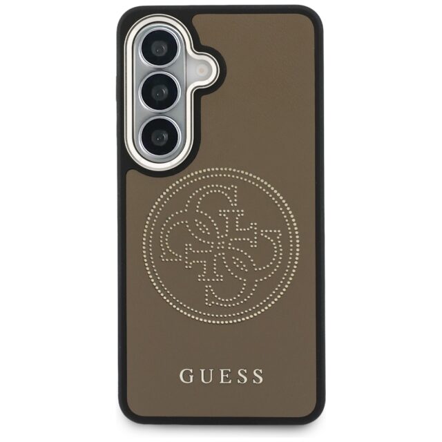 Guess PU Perforated 4G Logo Magnetic Zadní Kryt pro Samsung Galaxy S26 Brown - imagine 3