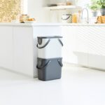 ROTHO Albula Anthracite - waste sorting container - 25l - imagine 2