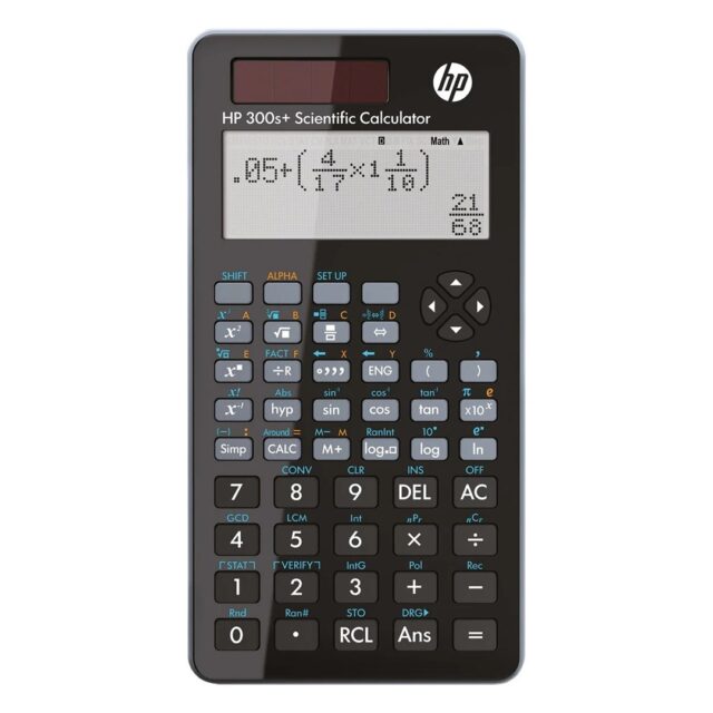 HP Calculator scientific office HP 300SPLUS/INT BX  315 functions  155x84x20mm  black - imagine 2