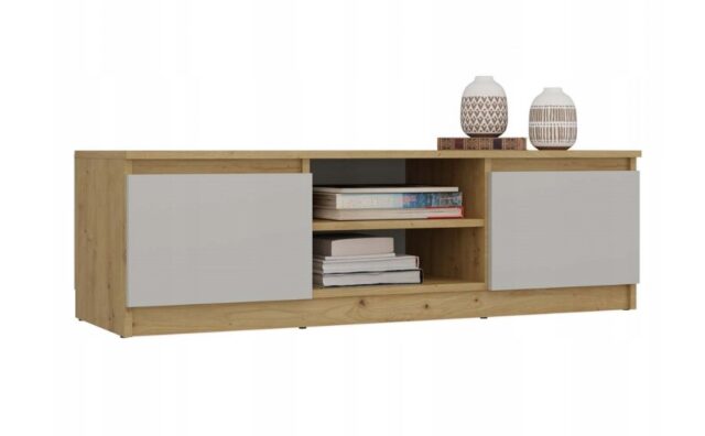 MALWA 120 TV cabinet  artisan oak/cashmere - imagine 5