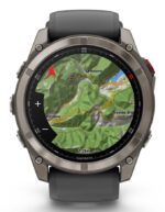 Garmin fenix 8 Pro 3.56 cm (1.4 ) AMOLED 51 mm Digital 454 x 454 pixels Touchscreen Graphite  Titanium Wi-Fi GPS (satellite) - imagine 6