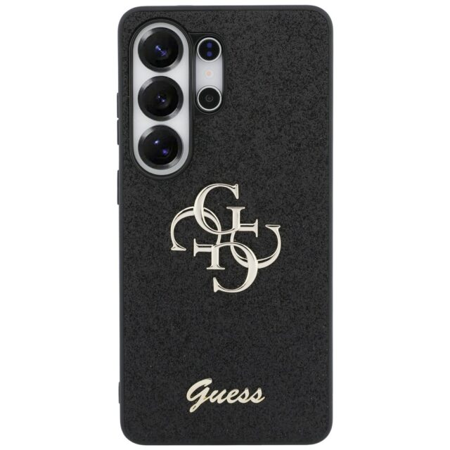 Case Guess Fixed Glitter Big 4G Metal    Logo for Samsung Galaxy S26 Ultra black - imagine 3