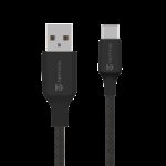 Tactical Stitch Thread Cable USB-A/USB-C 0.3m Black