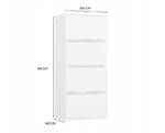 ALMA WHITE CHEST OF DRAWERS - imagine 7