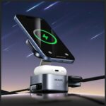 Wireless charger 3in1 Usams CD257 Qi2 tarnish - imagine 3