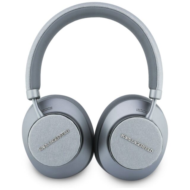 Over-Ear Headphones Karl Lagerfeld Saffiano Elongated Bluetooth ANC grey - imagine 3