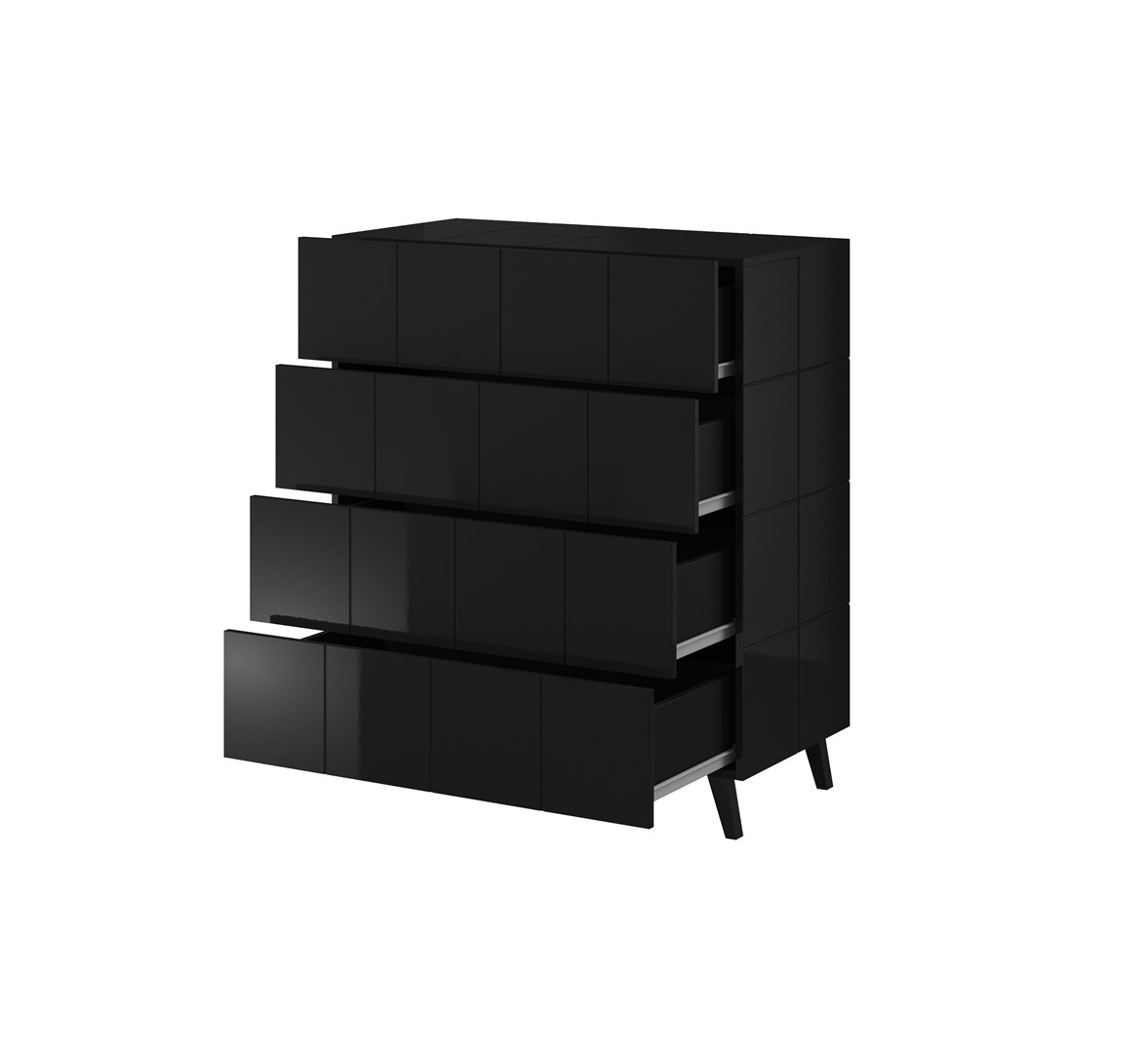 cps-a83594d3ce365abed3625c235aae69a4-2026-03-02-23-29-13 Cama chest of drawers 4D REJA black gloss/black gloss - imagine 1