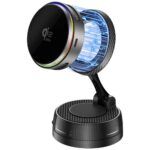 Wireless charger 4smarts 25W Qi2 25 MagSafe RGB 360° grey