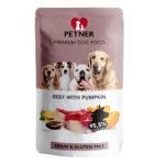 PETNER Beef with pumpkin - wet dog food - 500g