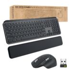 Logitech Master MX Keys Combo for Bussiness keyboard Mouse included Office RF Wireless + Bluetooth QWERTY US International Graphite - imagine 7