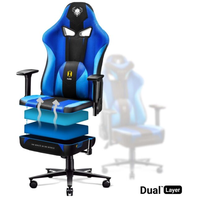Gaming chair Diablo Chairs X-Player 2.0 King Size black - imagine 9