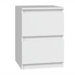 MALWA M2 WHITE BEDSIDE TABLE