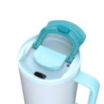 Thermal mug with telescopic straw Kambukka Rio Tumbler 950ml Frosty Coconut - imagine 4