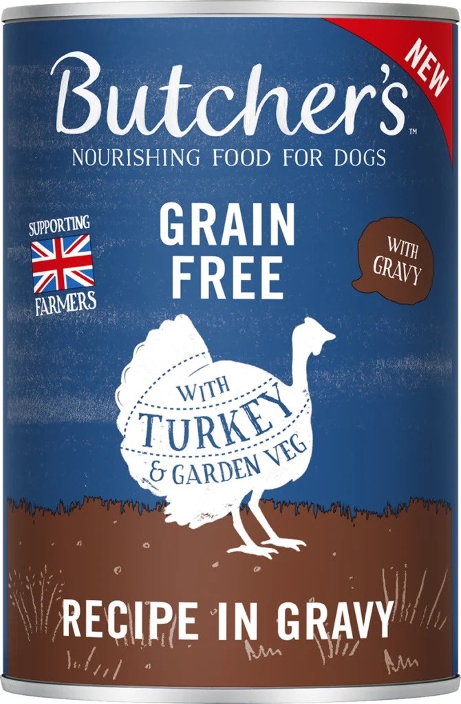 cps-a9412f660b33e7443ceeaaa644f96323-2026-03-30-21-34-28 BUTCHER'S Original Recipe in gravy Turkey - Wet dog food - 400 g - imagine 1