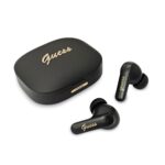 Guess PU Metal Logo TWS Bezdrátová Sluchátka Black