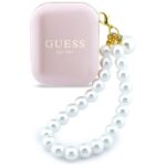 Earphones TWS Guess Pearl Strap pink - imagine 2