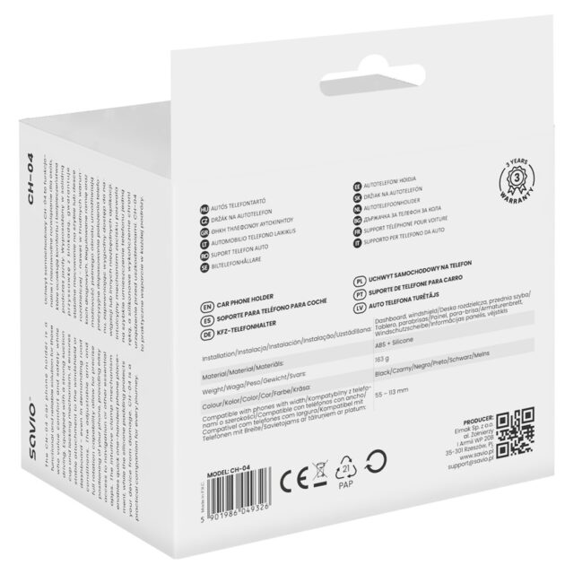 SAVIO CH-04 Car Phone Holder  for Windshield - imagine 6