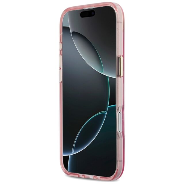 Case Karl Lagerfeld IML Choupettes Karl  Script Logo MagSafe for iPhone Air pink - imagine 5