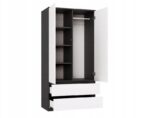 MALWA SS-90 wardrobe  anthracite/white - imagine 2