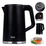 IDEAL Kettle 1.7 l  steel body  power 1500 W  black - imagine 4