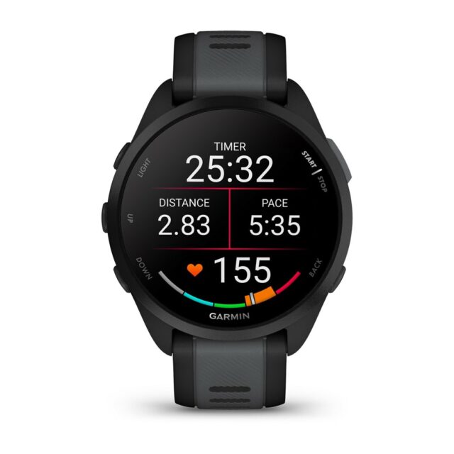 Garmin Forerunner 165 Music 3.05 cm (1.2 ) AMOLED 43 mm Digital 390 x 390 pixels Touchscreen Black GPS (satellite) - imagine 3