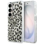 Case Guess IML Leopard Print Triangle    MagSafe for Samsung Galaxy S26 black