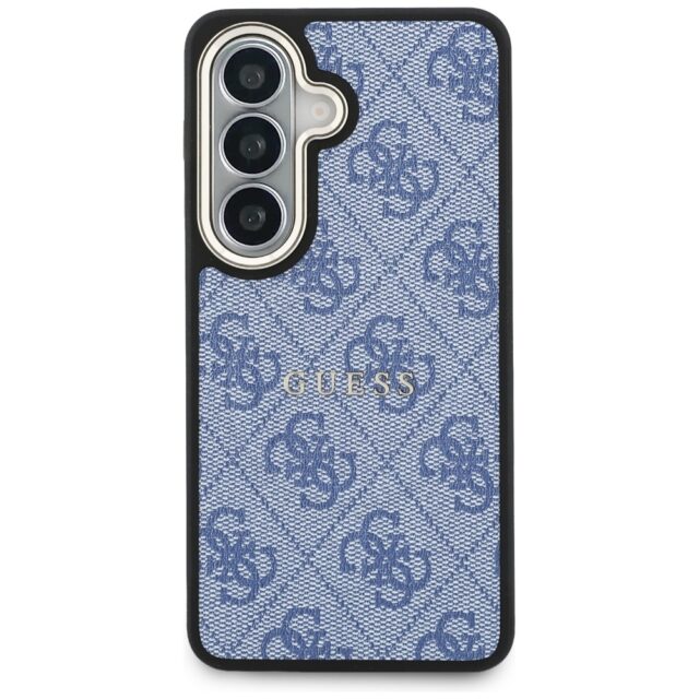 Case Guess 4G Embossed Ring MagSafe for   Samsung Galaxy S26 blue - imagine 3