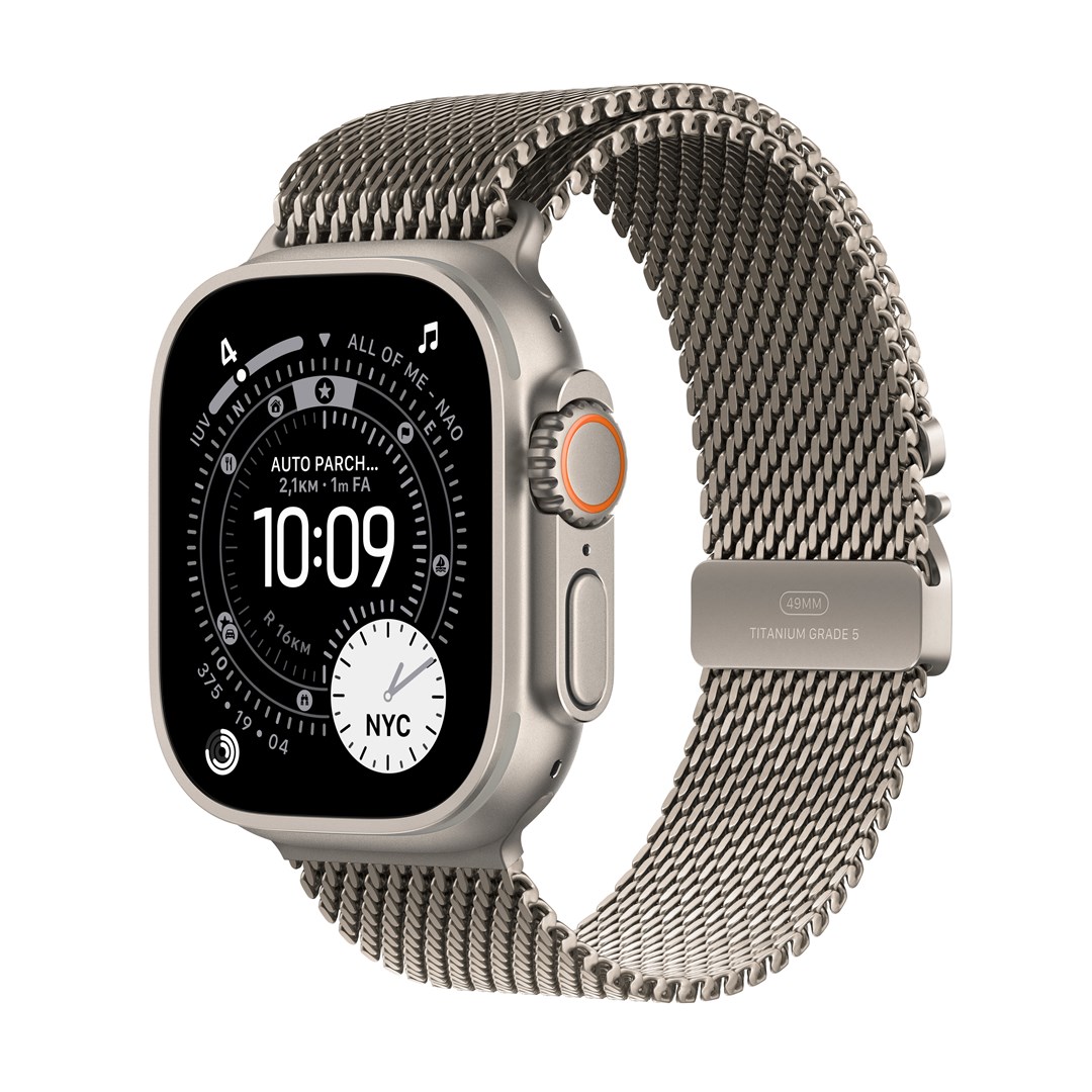 cps-ab108ed68c76dd45e197308507815caa-2026-03-26-20-56-36 Apple Watch Ultra 3 GPS + Cellular 49mm Natural Titanium Case with Natural Titanium Milanese Loop - Medium - imagine 1