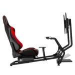 NanoRS RS160 Gaming Chair Racing Simulator Stand 3 in 1 PC Console Gamers Synthetic Leather Cover Steering Wheel Stand TV Bracket Up to 50  Max. Vesa 400x400 - imagine 3