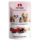 PETNER Lamb with cranberries - wet dog food - 500g