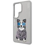 Etui Nimmy Glasses Cool Dog do Samsung    Galaxy S26 Ultra szary - imagine 2