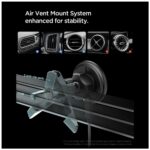 Uchwyt samochodowy do kratki              wentylacyjnej Spigen Essential indukcyjny Qi2 15W MagSafe czarny - imagine 4