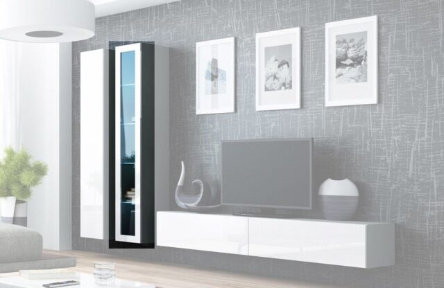 Cama Glass-case VIGO '180' 180/40/30 grey/white gloss - imagine 4