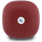Headphones Bluetooth TWS BMW Leather      Metal Logo ENC red - imagine 2