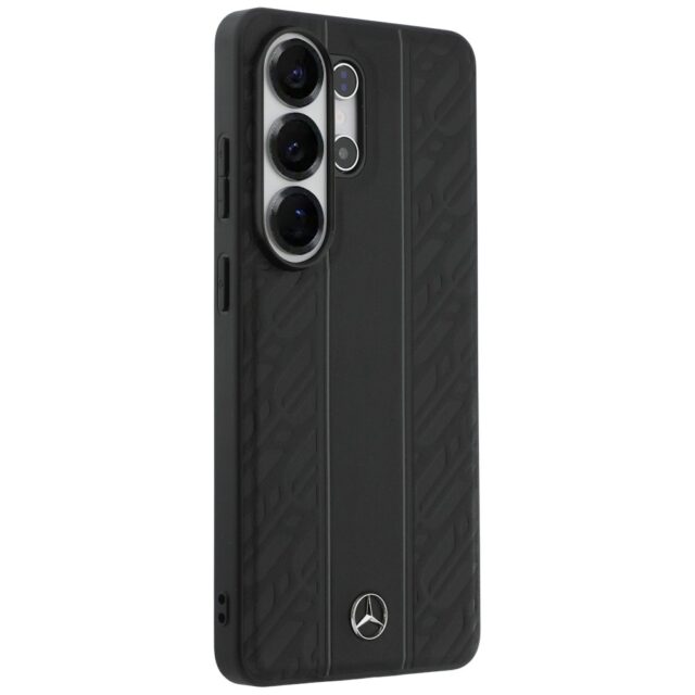 Case Mercedes Laurel Leaves Vertical     Stripes MagSafe for Samsung Galaxy S26 Ultra black - imagine 4