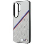 Case BMW Tricolor Metal Logo MagSafe for  Samsung Galaxy S26 Ultra grey - imagine 6