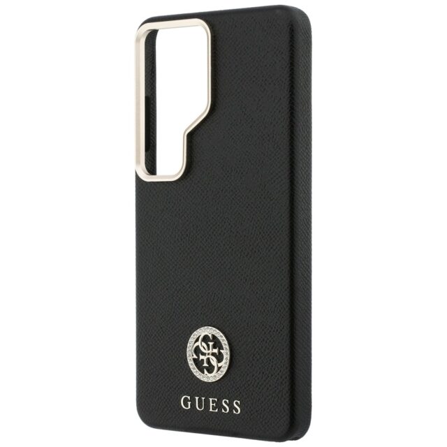 Case Guess Rhinestone Round Logo MagSafe for Samsung Galaxy S26 Ultra black - imagine 6