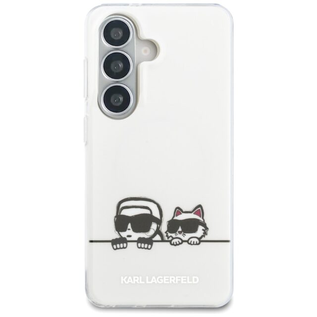 Case Karl Lagerfeld IML Peekaboo         Karl&Choupette MagSafe for Samsung Galaxy S26 Plus transpar - imagine 3
