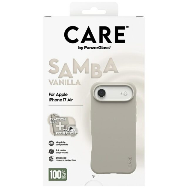 Case CARE by PanzerGlass Fashionable Samba MagSafe for iPhone Air vanilla - imagine 5