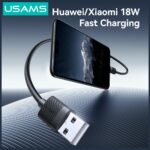 Cable USAMS U94 18W MicroUSB to USB-A 1m black - imagine 5