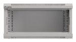 Wall-mount 19  4U 540X350 glass door grey rack cab - imagine 9