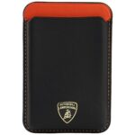 Magnetic Wallet Lamborghini Urus D8  Genuine Leather MagSafe orange