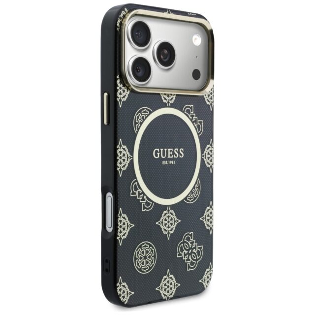 Etui Guess IML Peony Dot MagSafe do       iPhone 17 Pro Max czarny - imagine 4