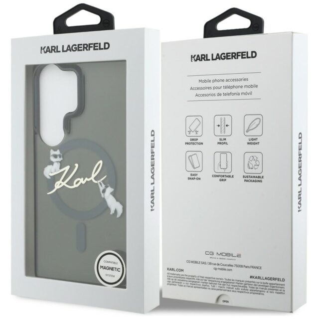 Case Karl Lagerfeld IML KC Script        MagSafe for Samsung Galaxy S26 Ultra black - imagine 9