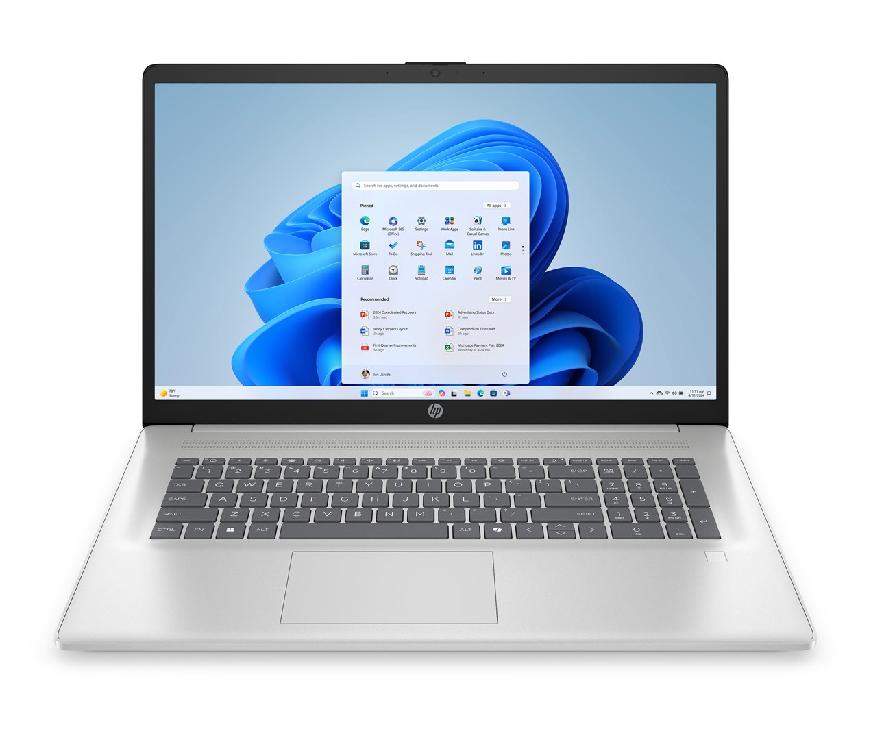 cps-b0091905a5ea7c25e03351665ca4c8de-2026-03-25-20-45-11 HP 17-cp2216nw Ryzen 5 7520U 17 3 FHD IPS 300nits AG 16GB LPDDR5-6400 SSD512 Radeon 610M Cam 720p 41Wh Win11 Natural Silver 2Y - imagine 1