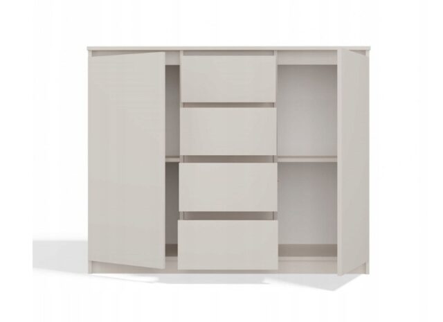 CHEST OF DRAWERS WITH 2 DOORS AND 4 DRAWERS  CASHMERE COLOUR - imagine 7